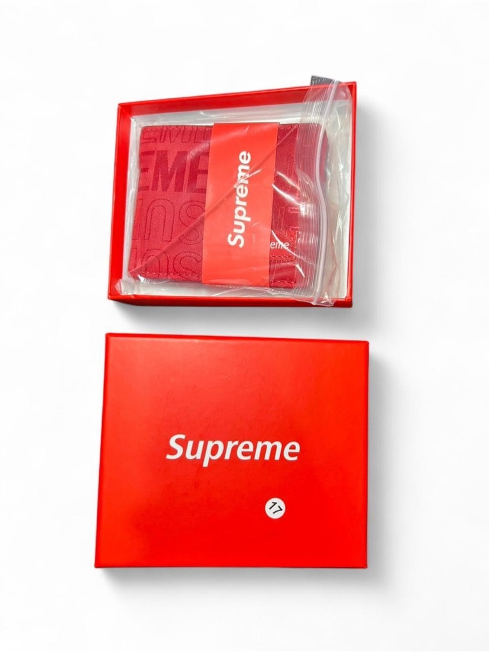 Men’s Supreme Red Bifold Wallet - Brand New | Red or Black